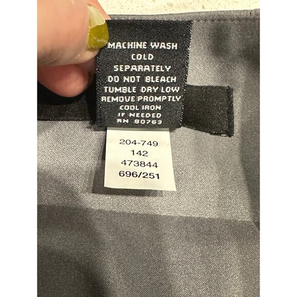 Victoria’s Secret Body By Victoria Pencil Skirt Gray Stretch Slit Zip Career 14 - Picture 4 of 11